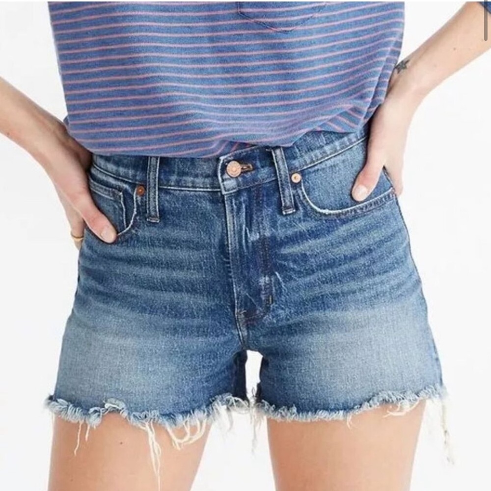 Madewell Blue Denim Cutoff Shorts